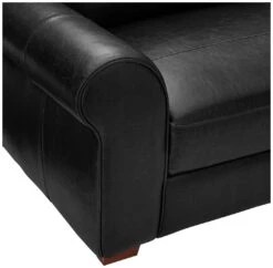 Habitat Salisbury Leather Left Hand Corner Sofa - Black -Cooking and dining Shop 1954526 R Z009A