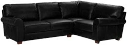 Habitat Salisbury Leather Left Hand Corner Sofa - Black -Cooking and dining Shop 1954526 R Z015A