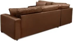 Habitat Eton Leather Right Hand Corner Sofa - Tan -Cooking and dining Shop 1958285 R Z004A