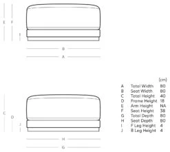 Swoon Denver Velvet Ottoman Footstool - Taupe -Cooking and dining Shop 1971774 R E001