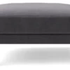 Swoon Kalmar Velvet Ottoman Footstool - Granite Grey