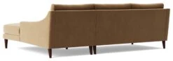 Swoon Turin Velvet Right Hand Corner Sofa - Biscuit -Cooking and dining Shop 1991527 R Z005A