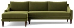 Swoon Turin Velvet Left Hand Corner Sofa - Fern Green 12 Swoon Turin Velvet Left Hand Corner Sofa - Fern Green -Cooking and dining Shop 1992564 R Z002A