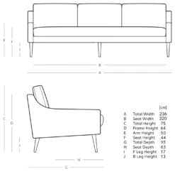 Swoon Turin Velvet 4 Seater Sofa - Granite Grey -Cooking and dining Shop 1992870 R E001