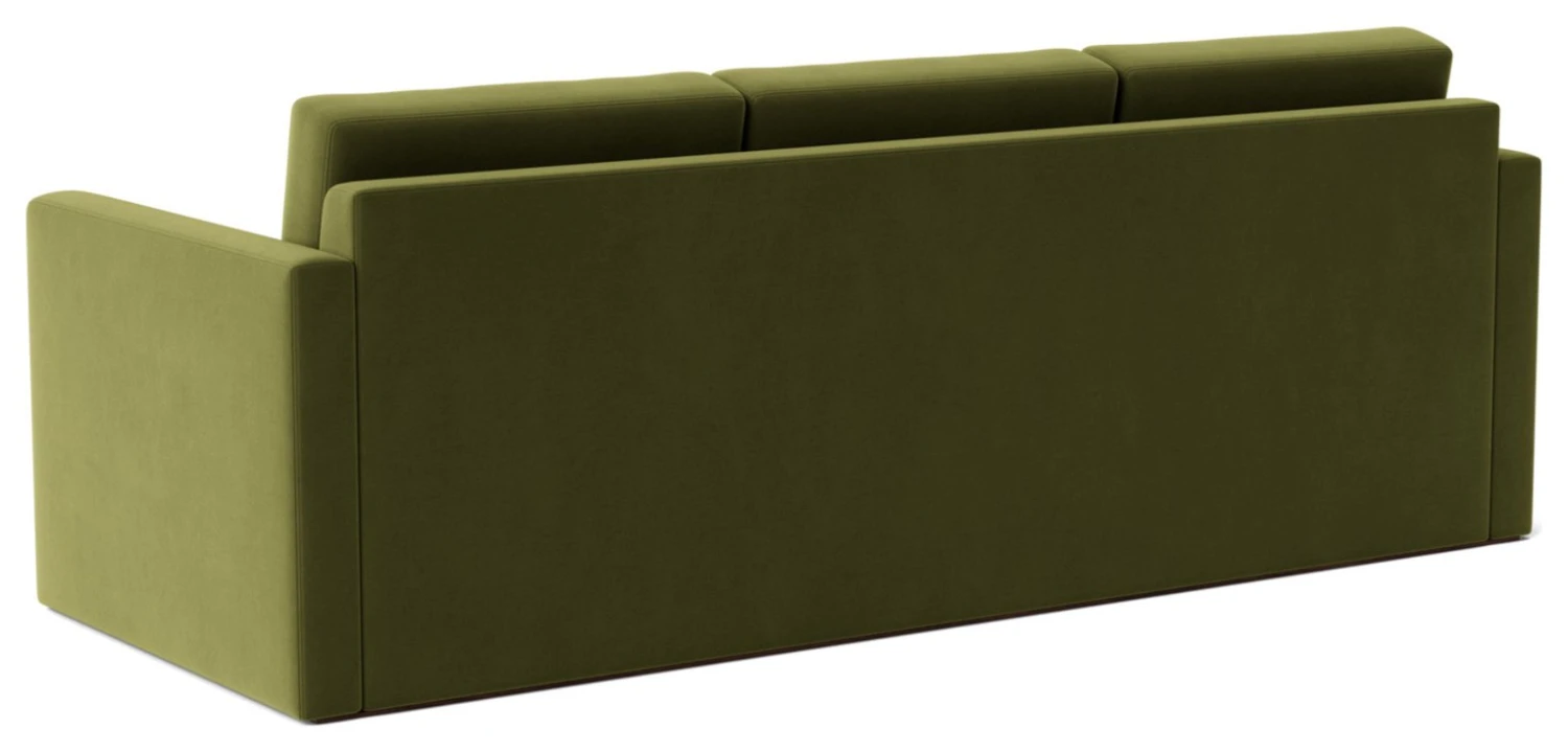 Swoon Berlin Velvet 3 Seater Sofa Bed - Fern Green 7 Swoon Berlin Velvet 3 Seater Sofa Bed - Fern Green - Image 7