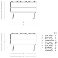 Swoon Berlin Velvet Ottoman Footstool - Fern Green 9 Swoon Berlin Velvet Ottoman Footstool - Fern Green -Cooking and dining Shop 1996546 R E001