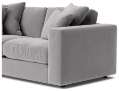 Swoon Althaea Velvet 2 Seater Sofa - Silver Grey -Cooking and dining Shop 1997679 R Z004A