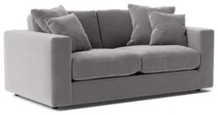 Swoon Althaea Velvet 2 Seater Sofa - Silver Grey -Cooking and dining Shop 1997679 R Z006A