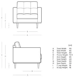 Swoon Berlin Velvet Armchair - Granite Grey -Cooking and dining Shop 1997899 R E001