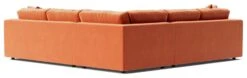 Swoon Althaea Velvet 5 Seater Corner Sofa - Burnt Orange -Cooking and dining Shop 1998070 R Z004A