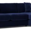 Swoon Althaea Velvet Right Hand Corner Sofa - Ink Blue