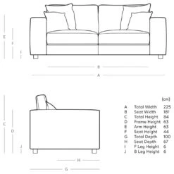 Swoon Althaea Velvet 3 Seater Sofa - Burnt Orange -Cooking and dining Shop 1998647 R E001
