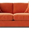 Swoon Althaea Velvet 3 Seater Sofa - Burnt Orange