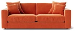 Swoon Althaea Velvet 3 Seater Sofa - Burnt Orange