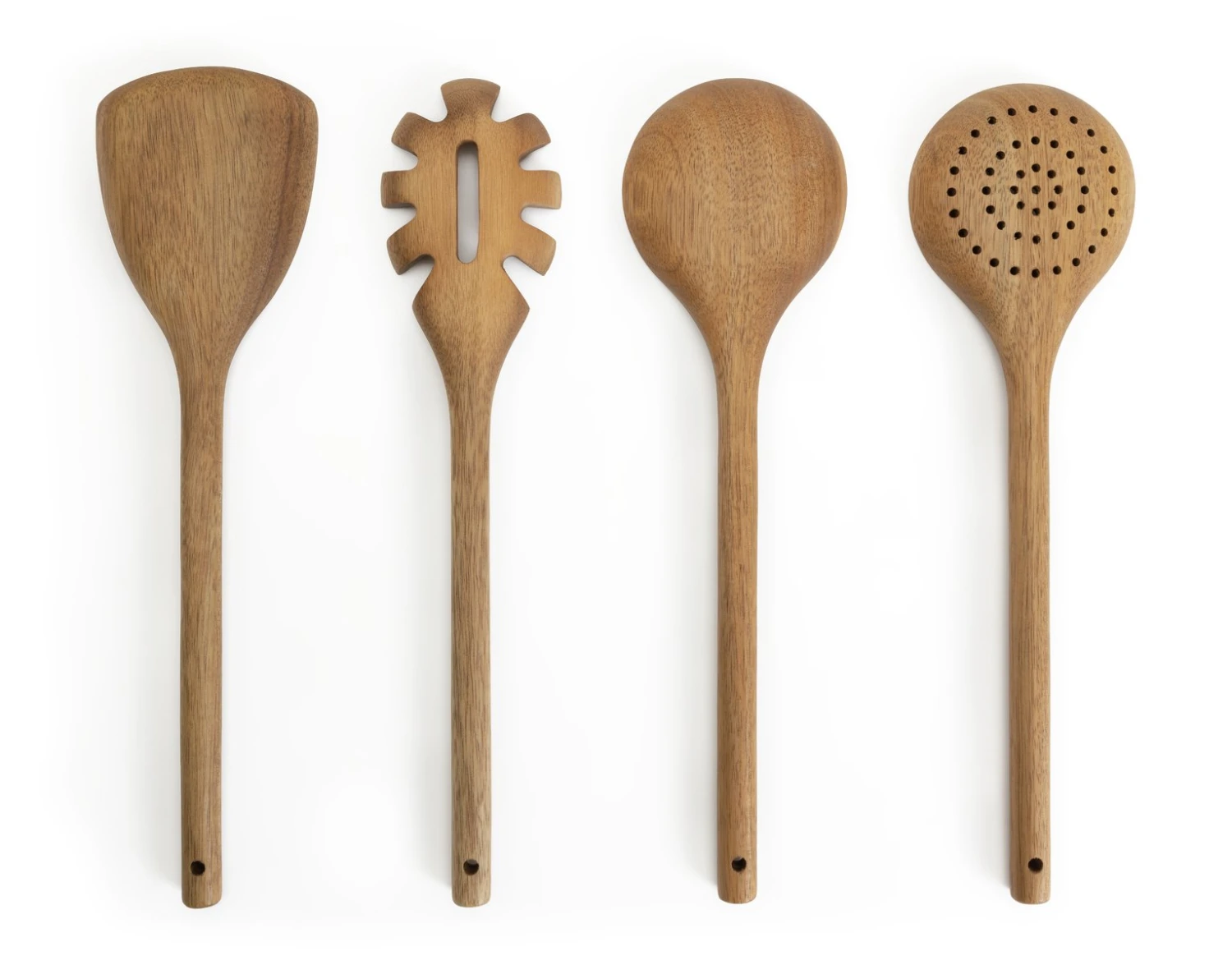 Habitat Global 4 Piece Wooden Utensils Set - Natural 1 Habitat Global 4 Piece Wooden Utensils Set - Natural