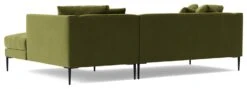 Swoon Alena Velvet Right Hand Corner Sofa - Fern Green -Cooking and dining Shop 1998977 R Z005A