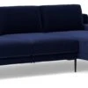 Swoon Almera Velvet Right Hand Corner Sofa - Ink Blue