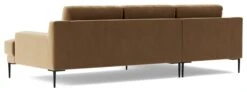 Swoon Almera Velvet Left Hand Corner Sofa - Biscuit -Cooking and dining Shop 2000833 R Z005A