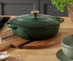 Habitat 4 Litre Cast Iron Casserole Dish - Green -Cooking and dining Shop 2003342 R Z002C
