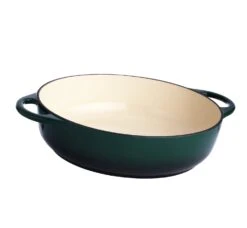 Habitat 4 Litre Cast Iron Casserole Dish - Green -Cooking and dining Shop 2003342 R Z005A
