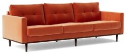 Swoon Berlin Velvet 4 Seater Sofa - Burnt Orange -Cooking and dining Shop 2004592 R Z006A