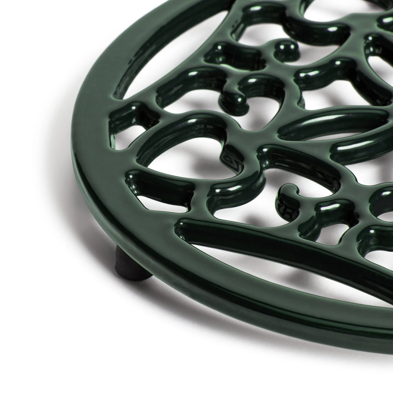 Habitat Cast Iron Trivet - Green 4 Habitat Cast Iron Trivet - Green - Image 4