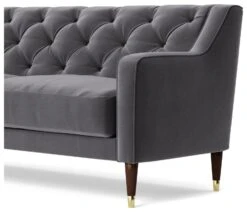 Swoon Pritchard Velvet 2 Seater Sofa - Granite Grey 13 Swoon Pritchard Velvet 2 Seater Sofa - Granite Grey -Cooking and dining Shop 2006772 R Z004A