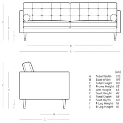 Swoon Porto Velvet 3 Seater Sofa - Taupe -Cooking and dining Shop 2007001 R E001