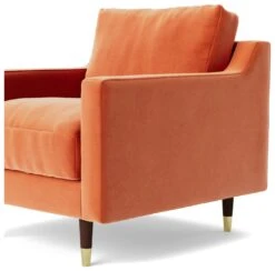 Swoon Rieti Velvet Armchair - Burnt Orange -Cooking and dining Shop 2007386 R Z005A