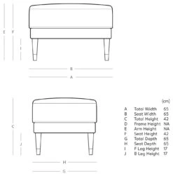 Swoon Rieti Velvet Ottoman Footstool - Granite Grey 9 Swoon Rieti Velvet Ottoman Footstool - Granite Grey -Cooking and dining Shop 2009016 R E001