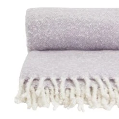 Habitat Faux Textured Mohair Throw - Lilac - 150x200cm 9 Habitat Faux Textured Mohair Throw - Lilac - 150x200cm -Cooking and dining Shop 2012168 R Z002A