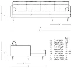 Swoon Porto Velvet Right Hand Corner Sofa - Burnt Orange -Cooking and dining Shop 2013071 R E001