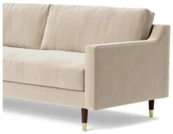Swoon Rieti Velvet 3 Seater Sofa - Taupe -Cooking and dining Shop 2016384 R Z004A