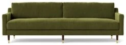 Swoon Rieti Velvet 4 Seater Sofa - Fern Green