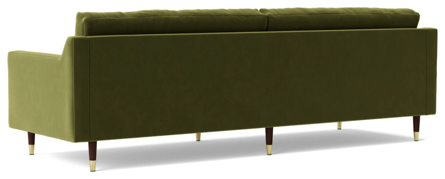 Swoon Rieti Velvet 4 Seater Sofa - Fern Green 7 Swoon Rieti Velvet 4 Seater Sofa - Fern Green - Image 7