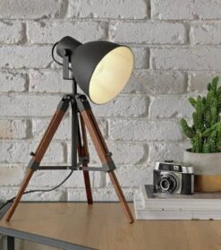 Habitat Loft Living Tripod Table Lamp - Grey -Cooking and dining Shop 2017596 R Z002C