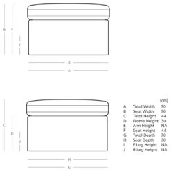 Swoon Seattle Velvet Ottoman Footstool - Burnt Orange 9 Swoon Seattle Velvet Ottoman Footstool - Burnt Orange -Cooking and dining Shop 2017682 R E001