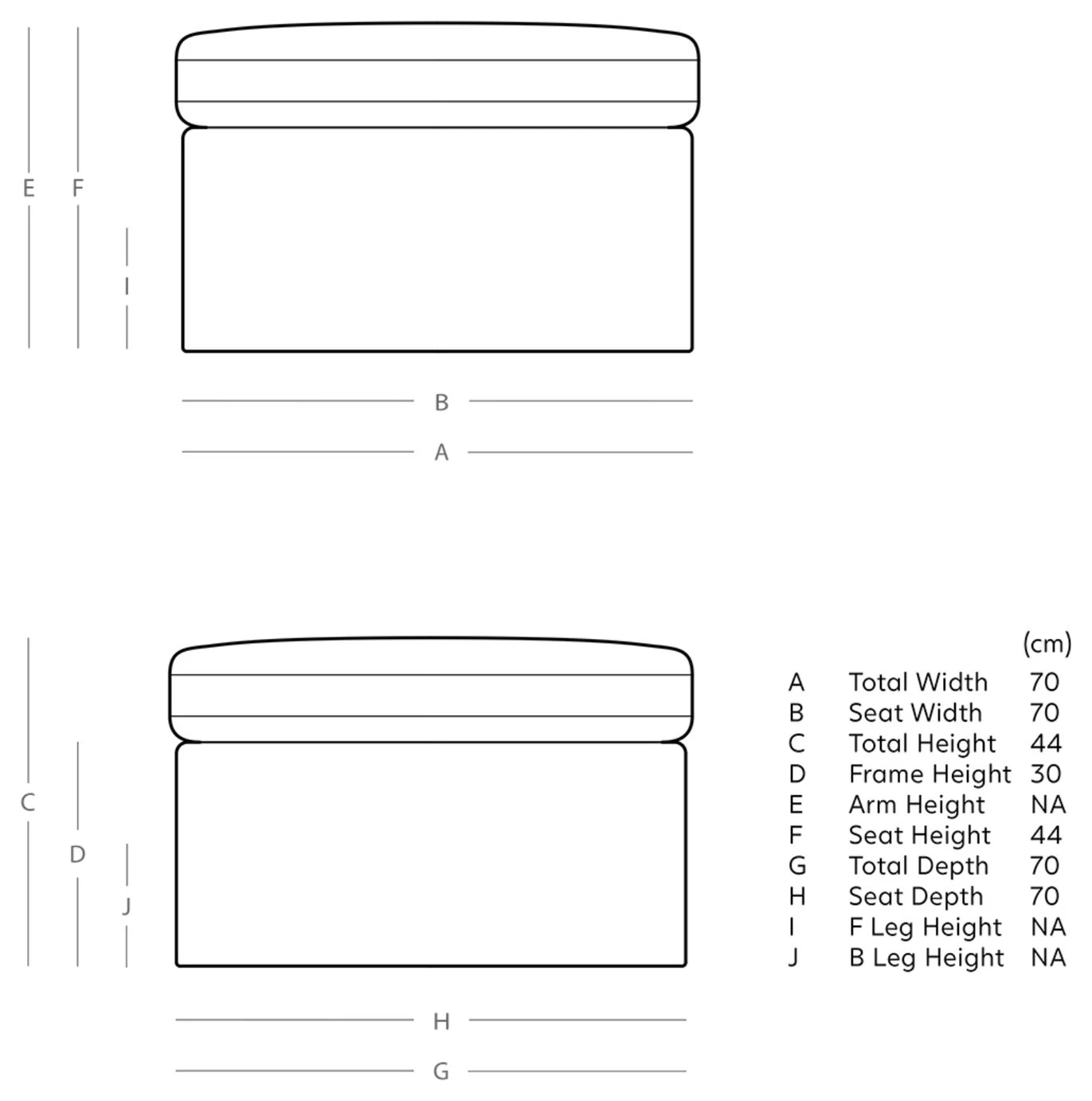 Swoon Seattle Velvet Ottoman Footstool - Burnt Orange 4 Swoon Seattle Velvet Ottoman Footstool - Burnt Orange - Image 4