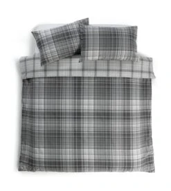 Habitat Grey Brushed Check Bedding Set - Single -Cooking and dining Shop 2019350 R Z002A