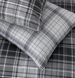 Habitat Grey Brushed Check Bedding Set - Single -Cooking and dining Shop 2019350 R Z002C