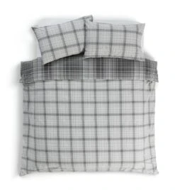 Habitat Grey Brushed Check Bedding Set - Single -Cooking and dining Shop 2019350 R Z003A
