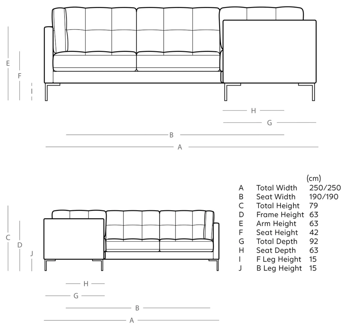 Swoon Landau Velvet 5 Seater Corner Sofa - Ink Blue 4 Swoon Landau Velvet 5 Seater Corner Sofa - Ink Blue - Image 4
