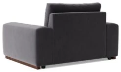 Swoon Denver Velvet Cuddle Chair - Granite Grey -Cooking and dining Shop 2024118 R Z004A