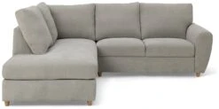 Habitat Ashford Fabric Left Corner Chaise Sofa - Grey -Cooking and dining Shop 2062345 R Z003A