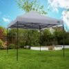 All Seasons 3m X 3m Garden Pop Up Gazebo - Metallic Grey
