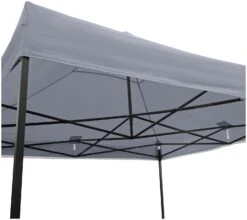 All Seasons 3m X 3m Garden Pop Up Gazebo - Metallic Grey -Cooking and dining Shop 2063052 R Z003A