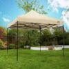All Seasons 3m X 3m Garden Pop Up Gazebo - Beige