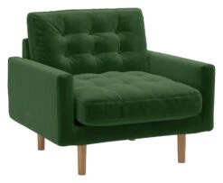 Habitat Fenner Velvet ArmChair - Moss Green 13 Habitat Fenner Velvet ArmChair - Moss Green -Cooking and dining Shop 2063461 R Z008A