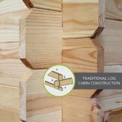 Mercia Pent Log Cabin With Side Shed - 3.5x2.4 -Cooking and dining Shop 2065579 R Z011A