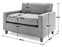 Habitat Chester Leather Cuddle Chair - Tan -Cooking and dining Shop 2067807 R E001